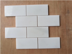 Pure White Marble Mosaic Tiles Stone Mosaic Tiles