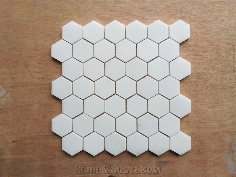 Pure White Marble Mosaic Tiles Stone Mosaic Tiles