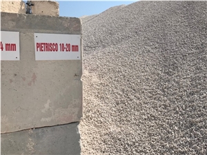 Aggregate Stones,Crushed Chips Beige Color