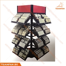 Mosaic Glass Sample Spin Display Stand Rack