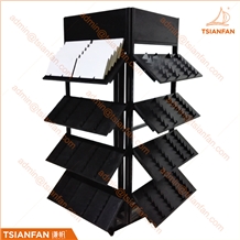Mosaic Glass Sample Spin Display Stand Rack