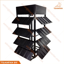 Mosaic Glass Sample Spin Display Stand Rack
