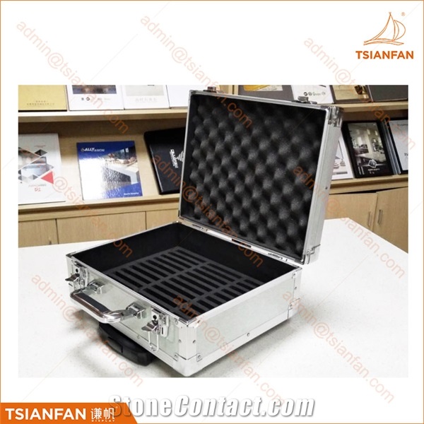 Stone Quartz Trolley Aluminumn Travel Suitcase