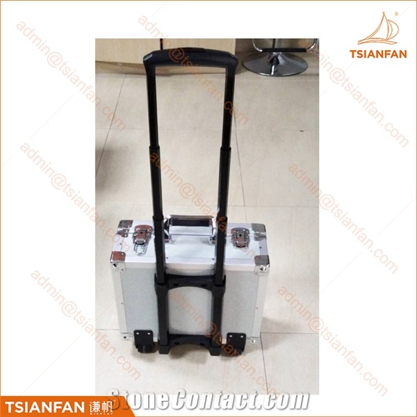 Stone Quartz Trolley Aluminumn Travel Suitcase