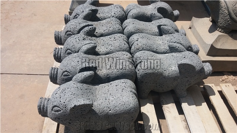 Lava Basalt Stone Handicrafts Garden Sculptures