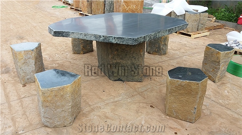 Natural Basalt Stone for Table & Chair
