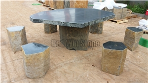 Natural Basalt Stone for Table & Chair