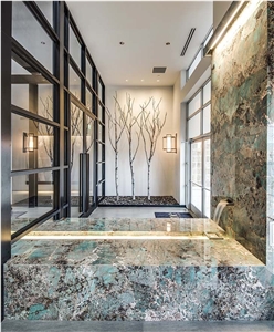 Amazonite Green Quartzite Slabs Wall Floor Decor