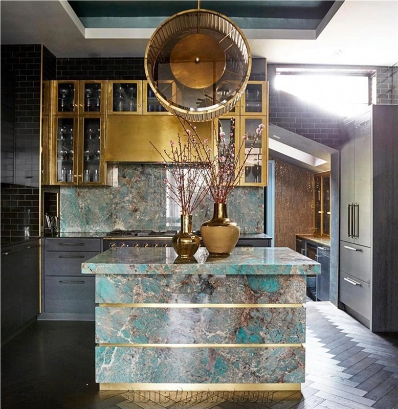 Amazonite Green Quartzite Slabs Wall Floor Decor