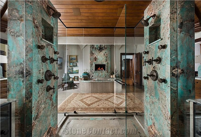 Amazonite Green Quartzite Slabs Wall Floor Decor