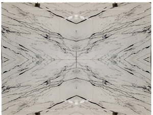 Blanc White Marble Bookmatch Slabs for Wall