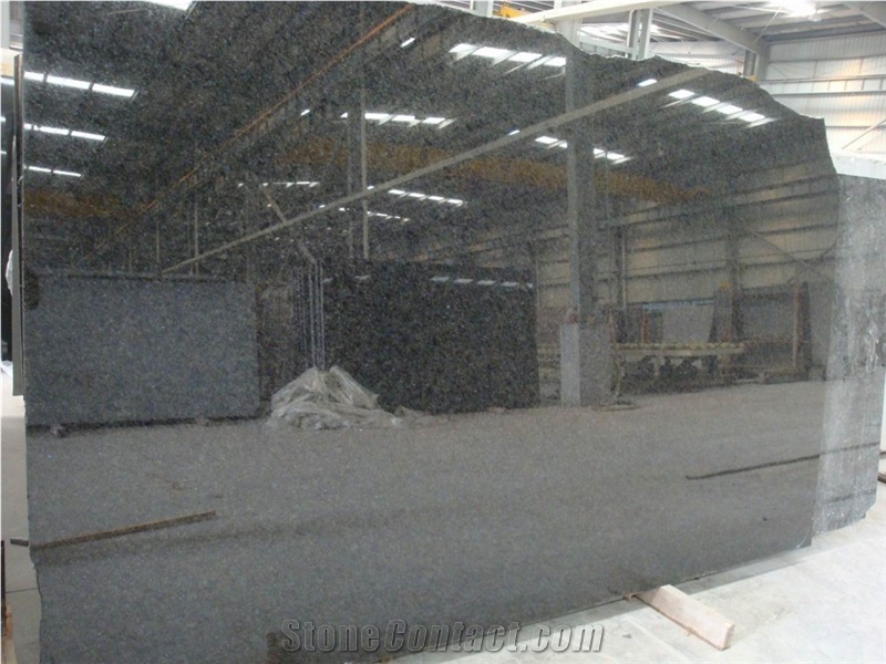 Blue Eyes Black Galaxy Granite Slabs for Kitchen