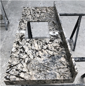 Blue Ice Granite Custom for Bathroom Vanity Tops