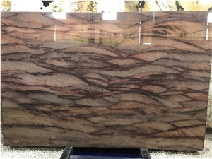 Brazil Red Colinar Quartzite Slab Wall Cladding