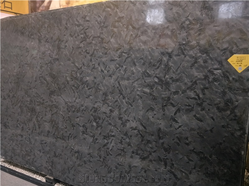Brazil Versace Black Granite Slabs Tiles for Floor