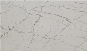 Calacatta Pearl White Quartz Slabs Tiles Home