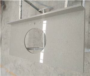 Carrera Grey Quartz Stone Bathroom Vanity Tops