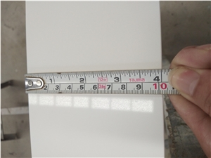 Custom White Quartz Stone Bathroom Vanity Tops