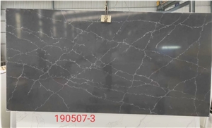 Empira Black Calacatta Quartz Slabs for Countertop