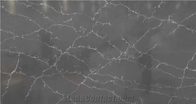 Empira Black Calacatta Quartz Slabs for Countertop