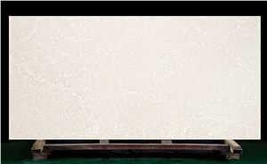 Engineered Beige Quartz Slabs for Countertop