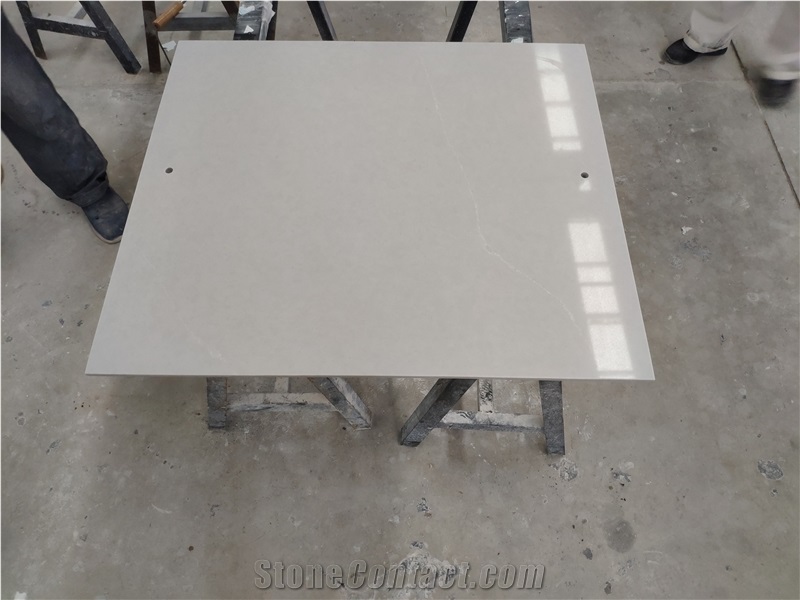 High End Grey Quartz Table Tops Hotel Nightstand