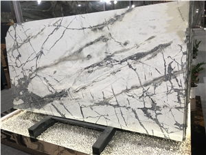 Lunar White Emerald Quartzite Slab for Wall Floor