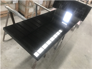 Match Absolute Black Quartz Console Desk Worktops