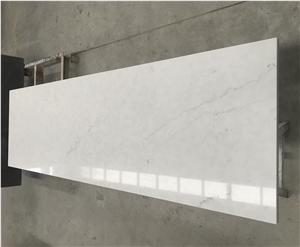 Matched Zodiaq White Quartz Stone Dresser Desk Top