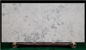 New White Blue Quartz Slabs for Bathroom Countertop