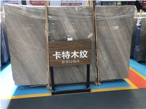 Poland Grey Carter Wooden Vein Marble Slabs Tiles