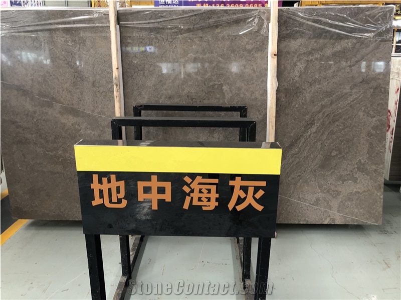 Polished Cinderella Grey Marble Slabs Walling Tile