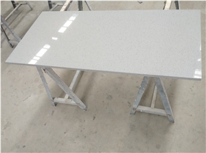 Prefab Grey Quartz Stone Countertop Island Tops