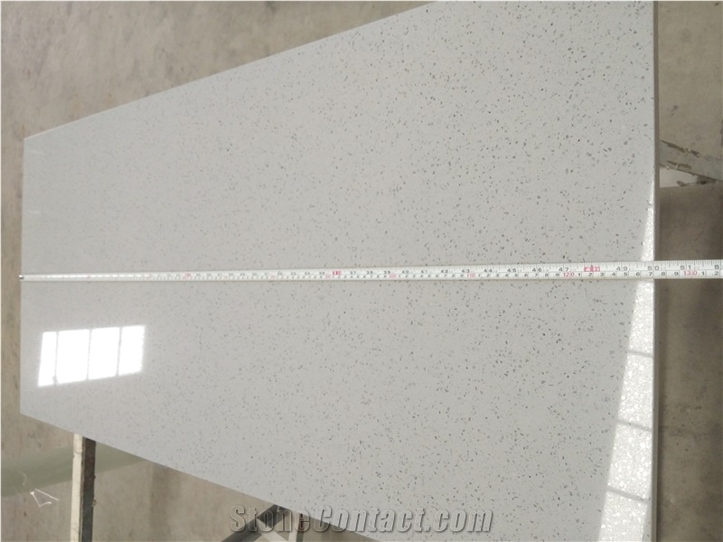 Prefab Grey Quartz Stone Countertop Island Tops