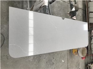 Prefab Grey Quartz Top Hotel Furniture Countertop
