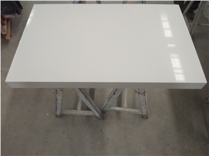 Pure White Quartz Stone Hotel Mini Bar Tops Design