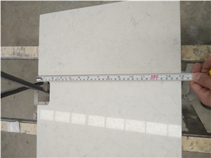 Simply Crafted White Quartz Stone Desk Tops Design