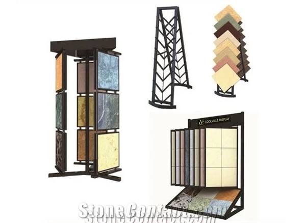 A Frame Tile Display Racks Stone Mosaic Shelves
