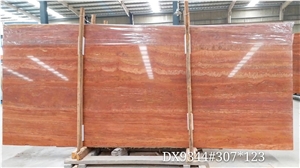 Arizona Rojo Red Travertine Polished Slabs &Blocks