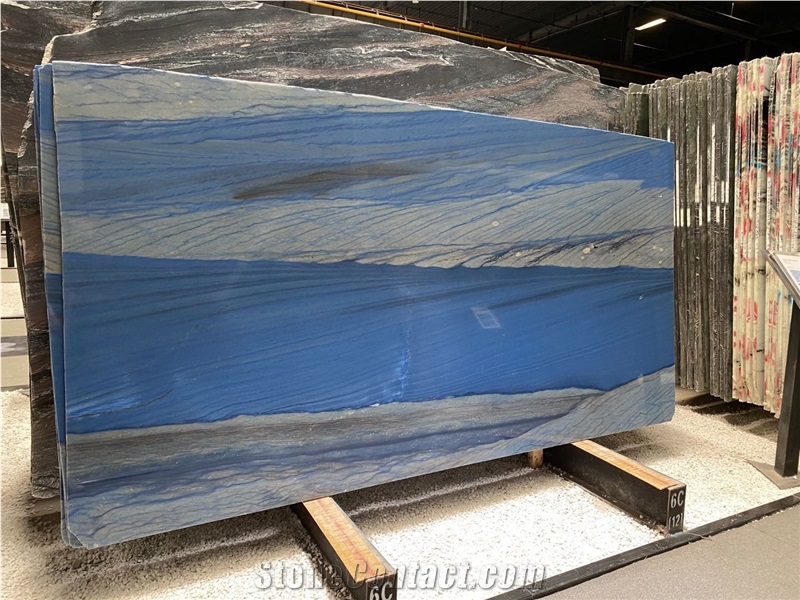 Azul Macaubas Blue Quartzite Slabs Polished