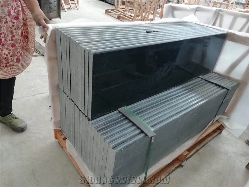 Black Basalt Pool Coping Paver Bullnose Tread G684