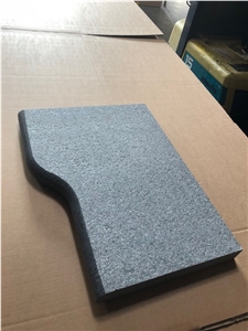 Black Basalt Pool Coping Paver Bullnose Tread G684