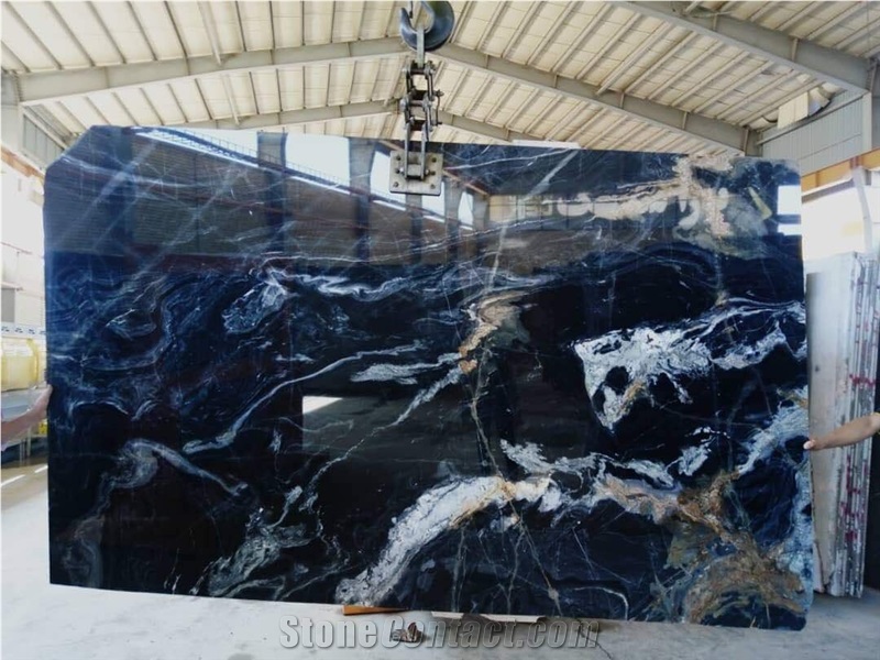 Blue Crystal Marble Slabs Polished for Floor
