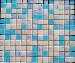 Blue Glass Mosaic Tiles