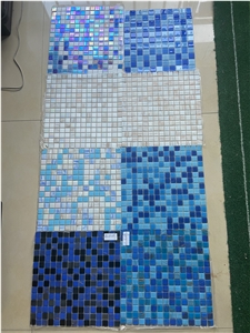 Blue Glass Mosaic Tiles