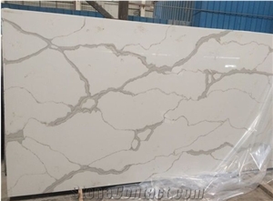 Calacatta White Quartz Slabs,Statuario Cararra