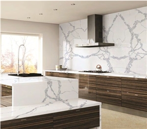 Calacatta White Quartz Slabs,Statuario Cararra