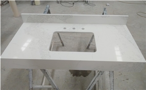 Hot Sale Calacatta White Quartz Slabs