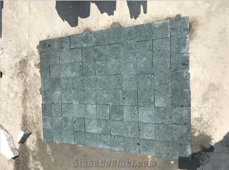 China Green Sukabumi Cutting Matte Pool Stone