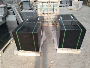 China Hebei Black G694 Granite Chair Table Set-Polished